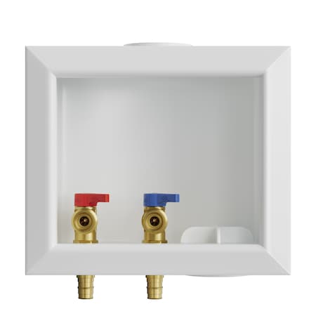 Jones Stephens Washing Machine Box, Right Outlet, 1/2in. PEX F1960 Connection B05744